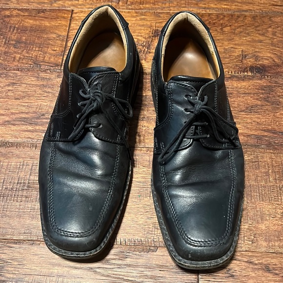 Ecco Men's Black Leather Oxford Shoes - Picture 1 of 8